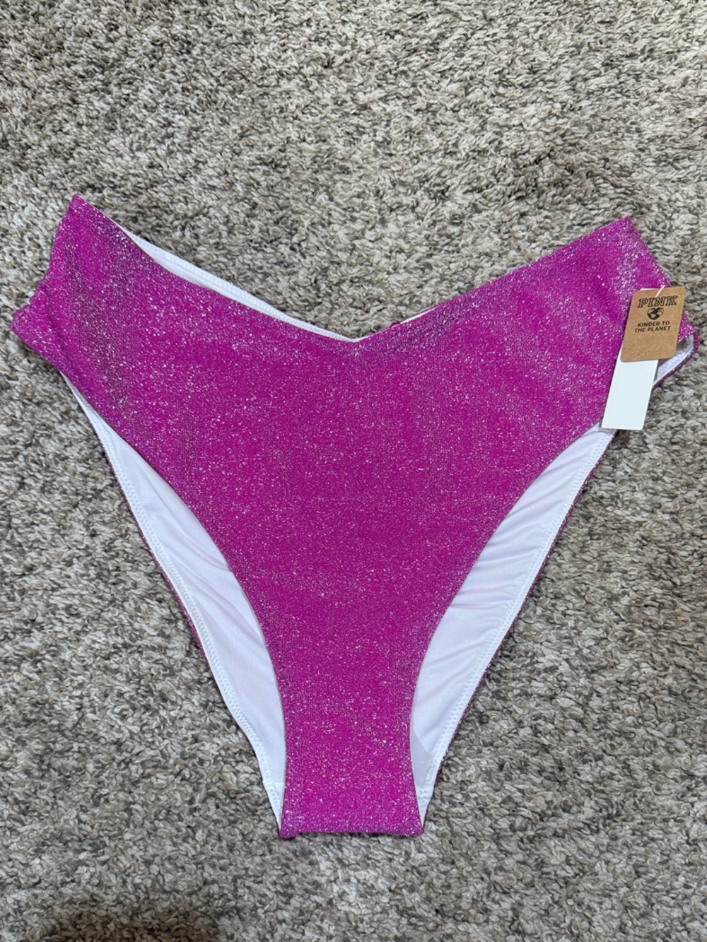 Victoria secret pink - magenta shimmer bikini bottoms